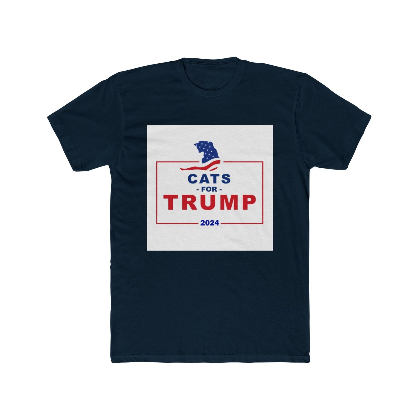 Cats For Trump Unisex Cotton Crew Tee