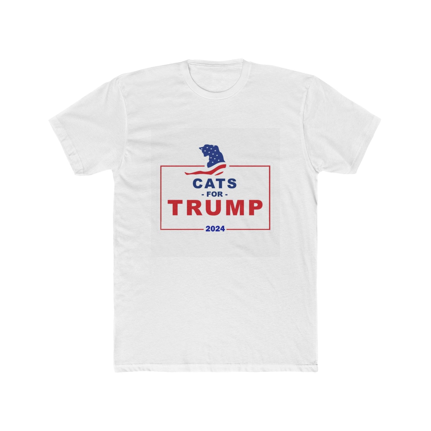 Cats For Trump Unisex Cotton Crew Tee