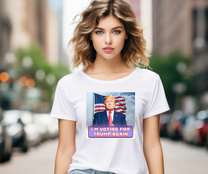 "I'm Voting for Trump" Premium Unisex Cotton T-shirt