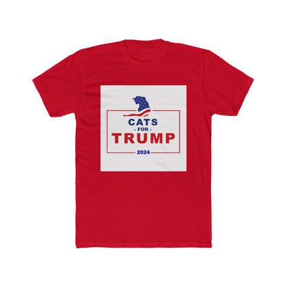 Cats For Trump Unisex Cotton Crew Tee