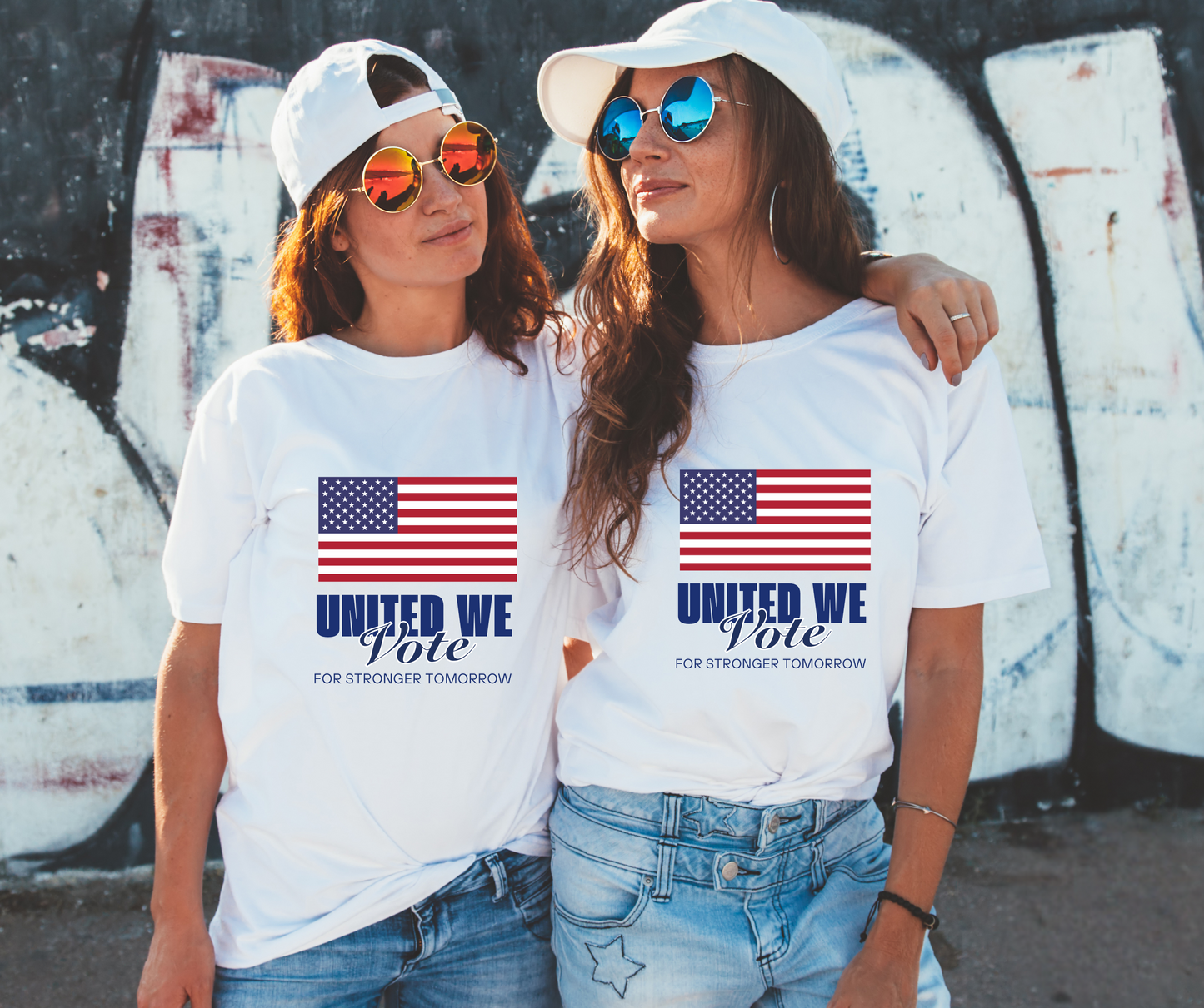 United We Vote Premium Unisex Cotton Crew Tshirt