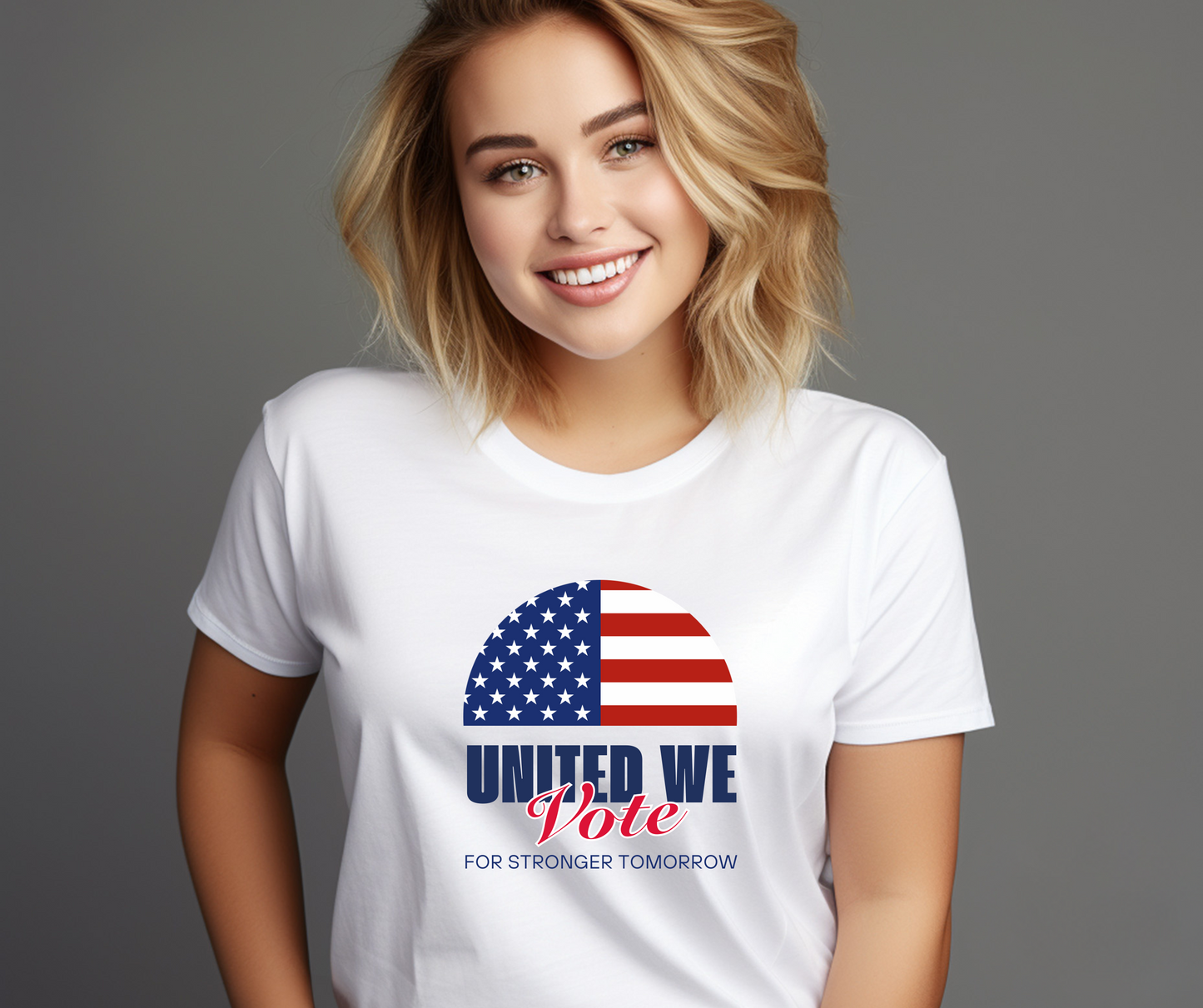 United We Vote Unisex Cotton Crew Tee