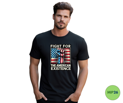 "Fight for the America Existence" Premium Unisex Cotton Crew Tshirt