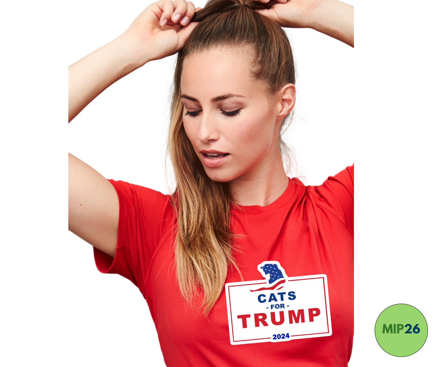 Cats For Trump Unisex Cotton Crew Tee