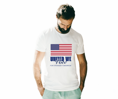 United We Vote Premium Unisex Cotton Crew Tshirt