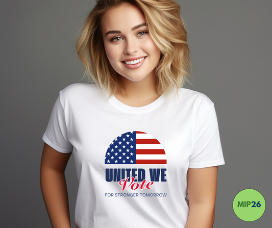 United We Vote Unisex Cotton Crew Tee